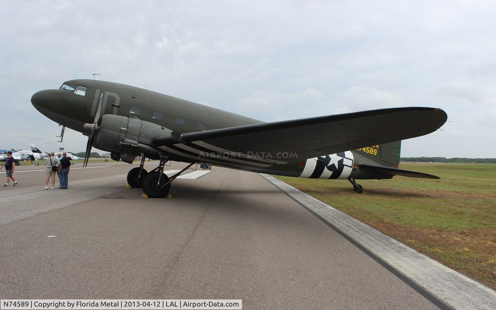 N74589, 1943 Douglas DC3C-S1C3G (C-47A) C/N 9926, C-47 at Sun N Fun