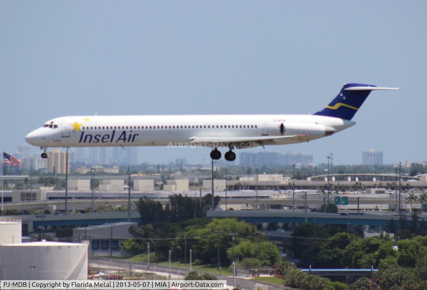 PJ-MDB, 1983 McDonnell Douglas MD-82 (DC-9-82) C/N 48021, Insel Air MD-82