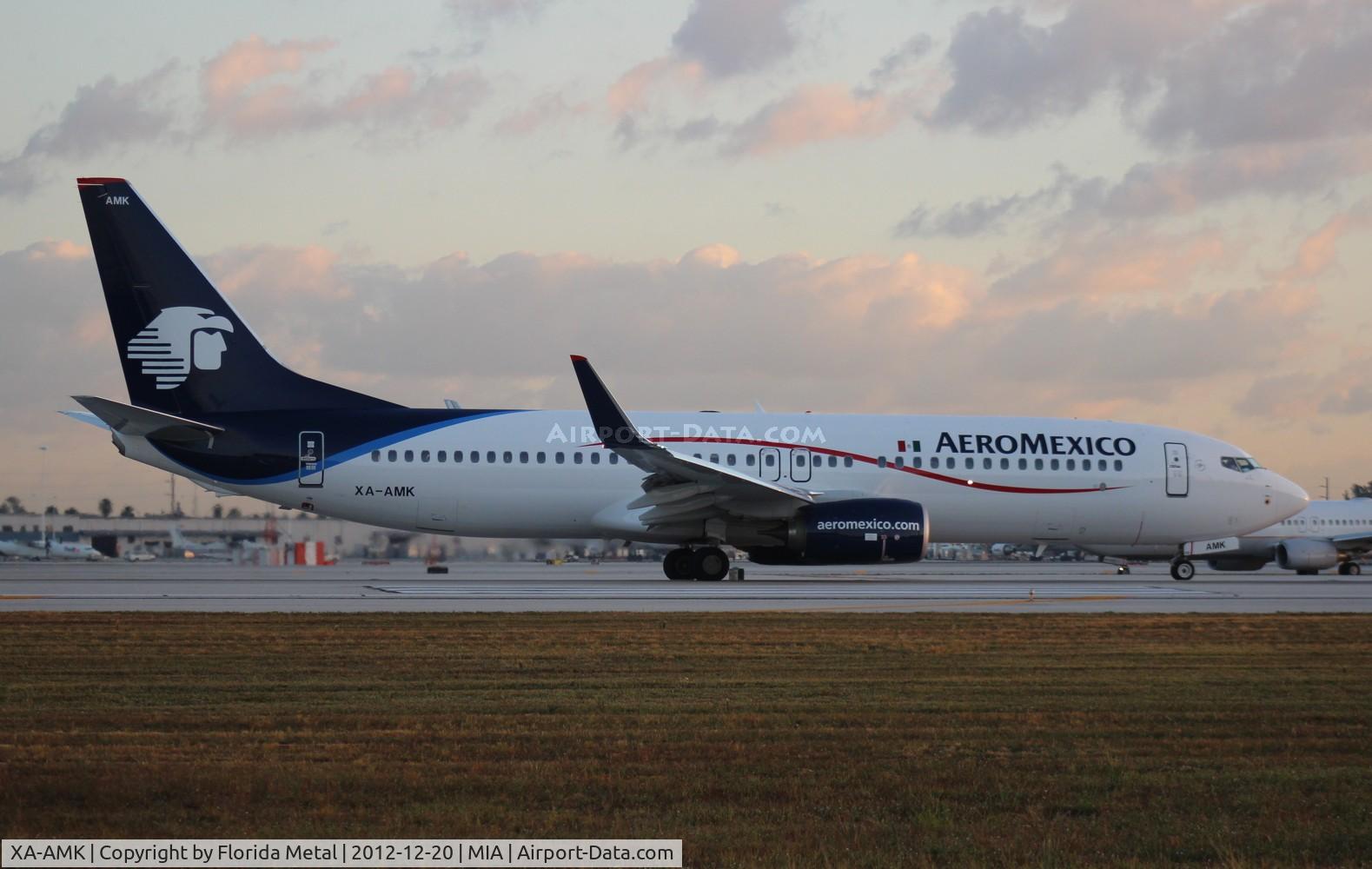 XA-AMK, 2012 Boeing 737-852 C/N 36702, Aeromexico 737-800