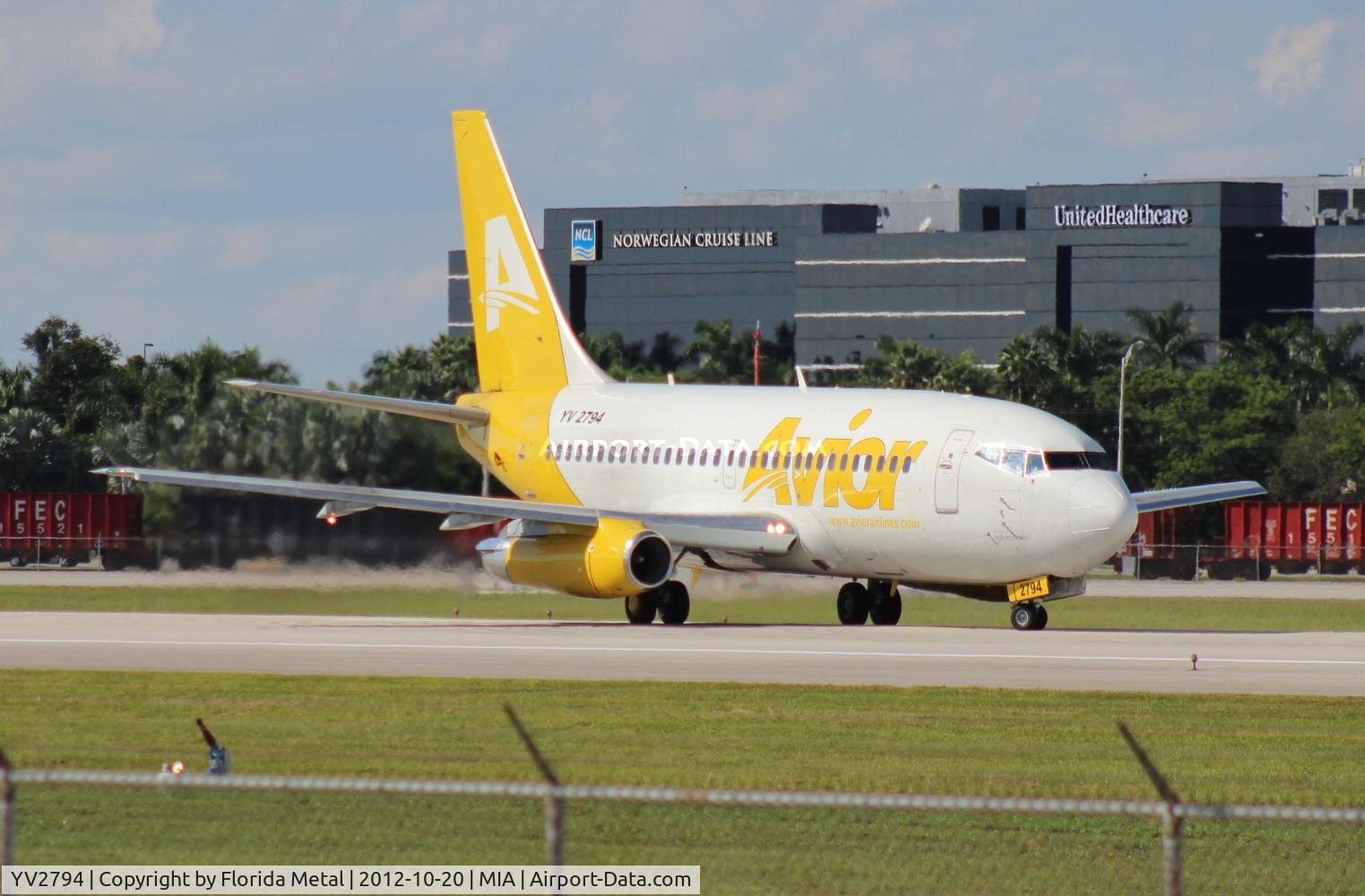 YV2794, 1984 Boeing 737-232 C/N 23089, Avior 737-200