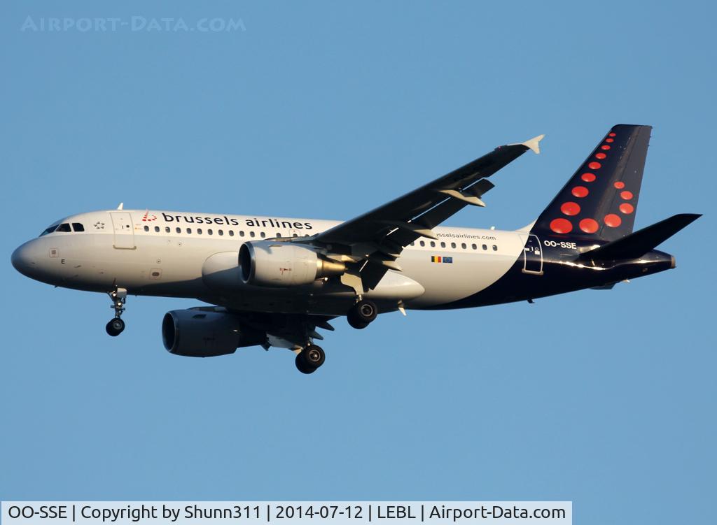 OO-SSE, 2006 Airbus A319-111 C/N 2700, Landing rwy 07L