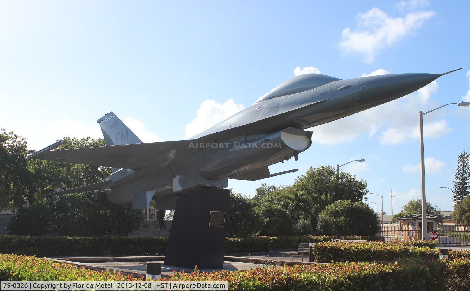 79-0326, 1979 General Dynamics F-16A Fighting Falcon C/N 61-111, F-16 in front of Homestead ARB