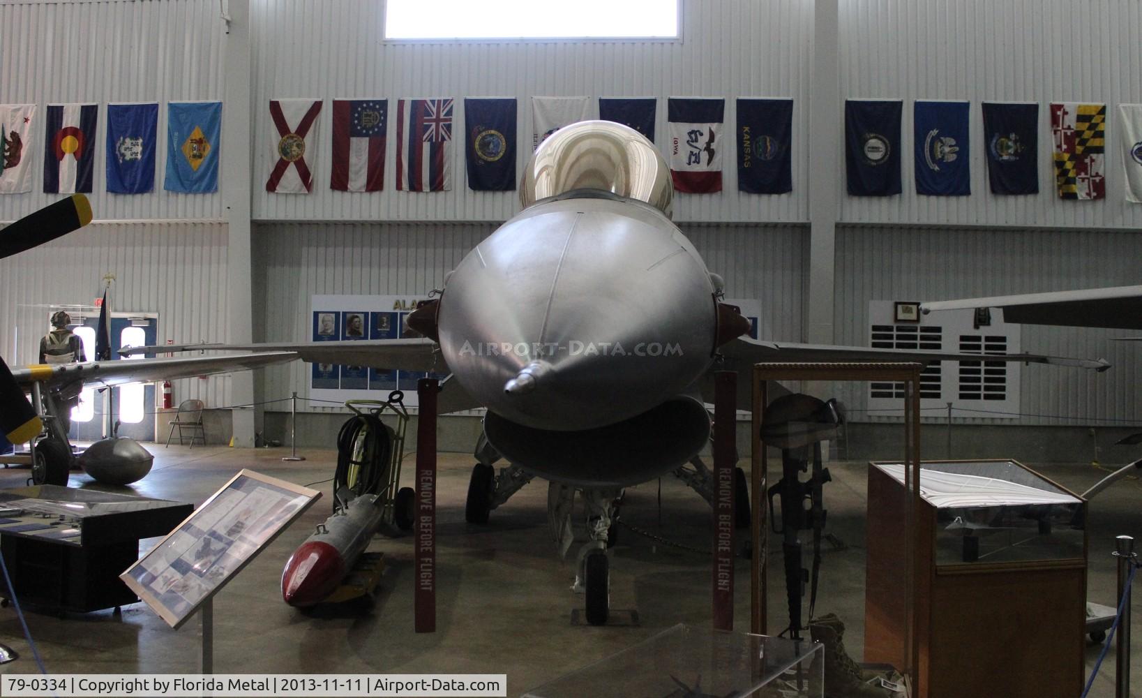 79-0334, 1979 General Dynamics F-16A Fighting Falcon C/N 61-119, F-16 at Battleship Alabama Museum