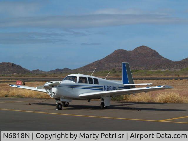 N6818N, Mooney M-20G Statesman C/N 680106, I was previous owner of this wonderful airplane. Photo taken in Guaymas , Mexico