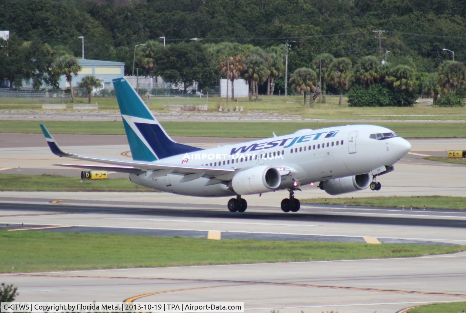 C-GTWS, 2002 Boeing 737-76N C/N 32883, West Jet 737-700