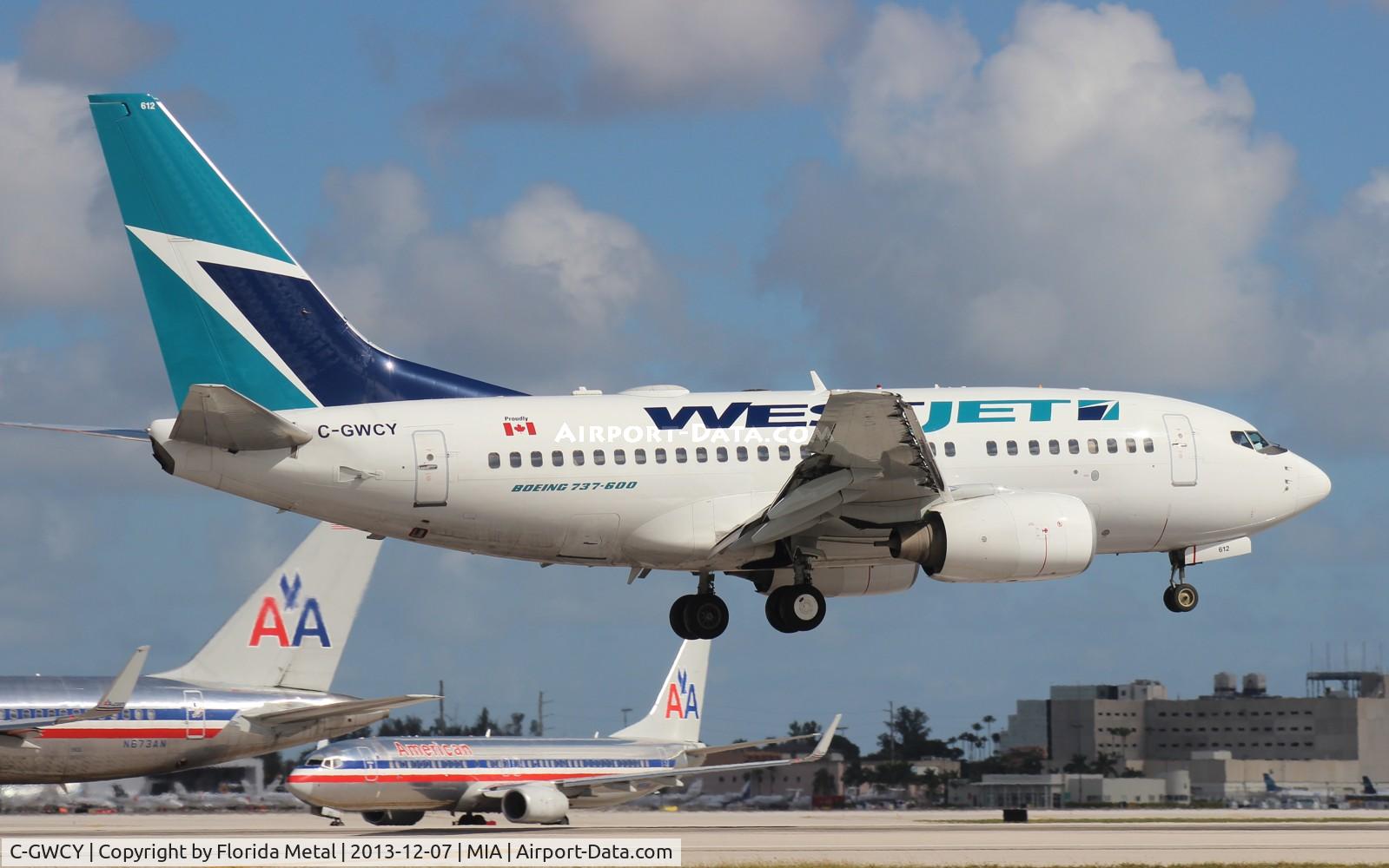 C-GWCY, 2006 Boeing 737-6CT C/N 35113, West Jet 737-600