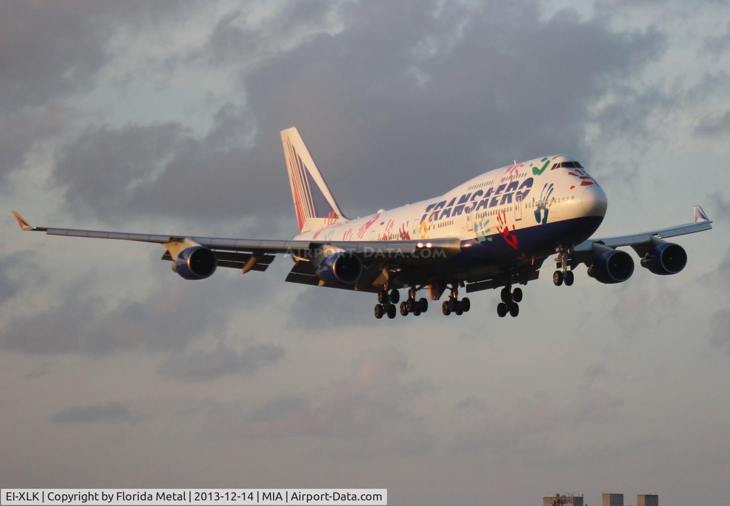 EI-XLK, 2000 Boeing 747-412 C/N 29950, Transaero 747-400 Flight of Hope livery