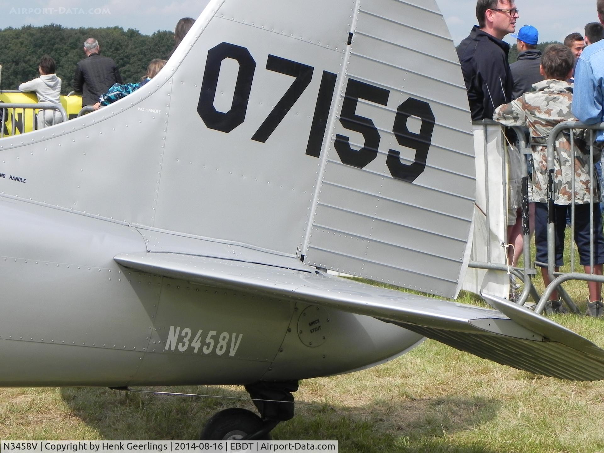 N3458V, 1948 Cessna 195 (LC-126A-3C) C/N 7159, Schaffen Diest Oldtimer Fly Inn , Belgium, Aug 2014 , cs LC-126A 
USAFs ,07159 ,  Cessna 195 ,