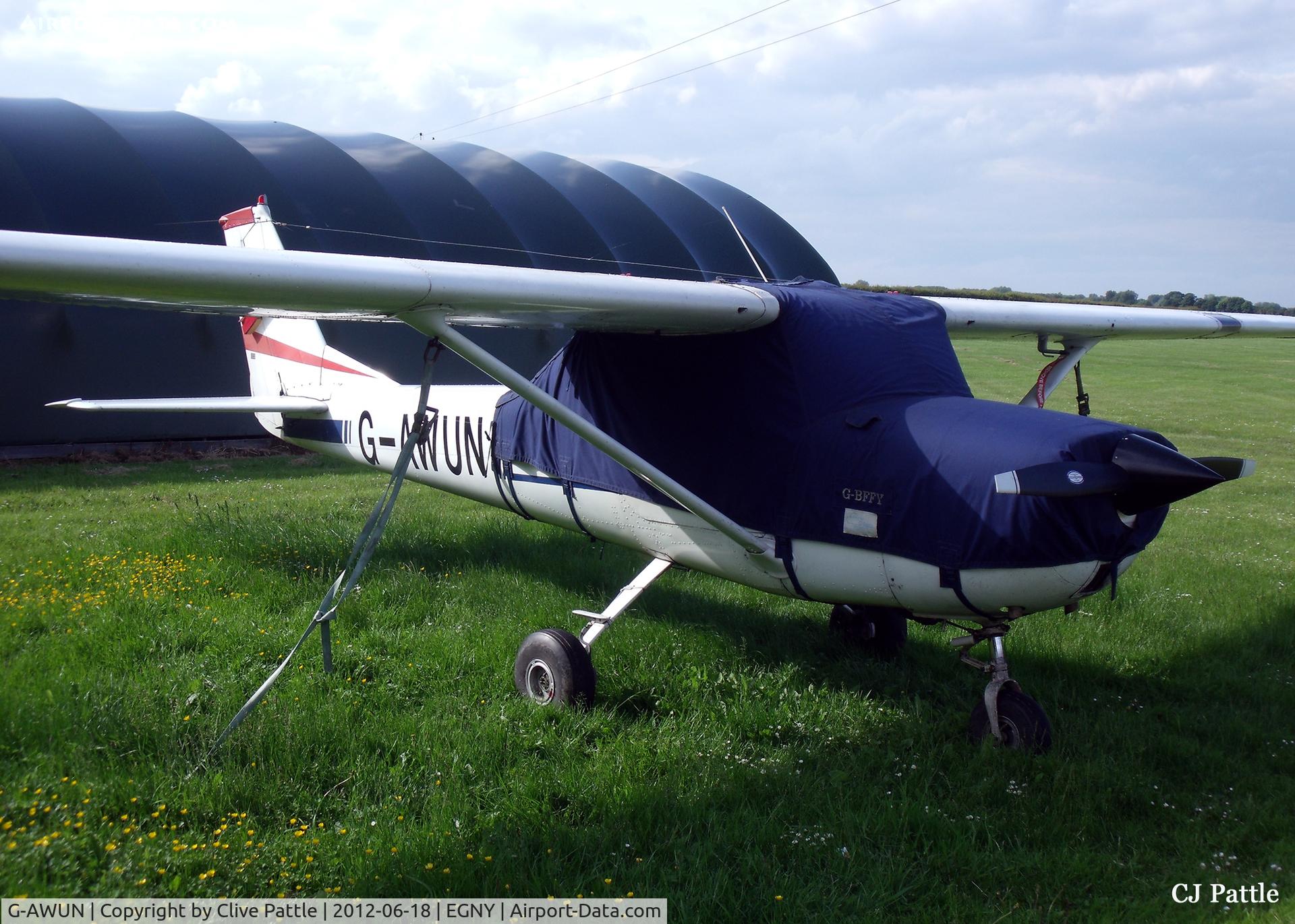 G-AWUN, 1968 Reims Cessna F150H C/N 0377, Resting at Linley Hill