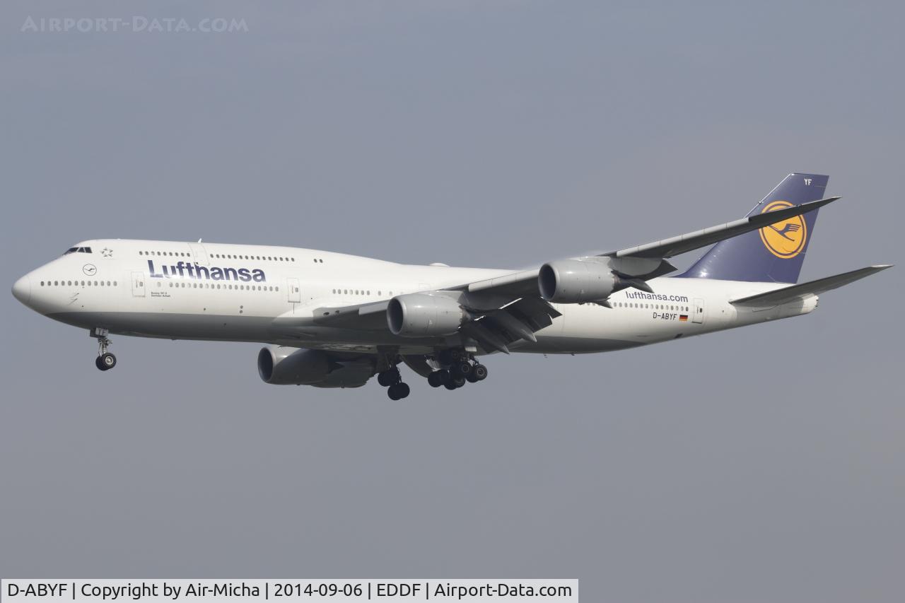 D-ABYF, 2012 Boeing 747-830 C/N 37830, Lufthansa