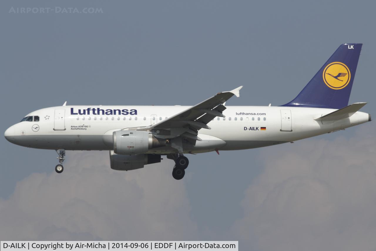 D-AILK, 1997 Airbus A319-114 C/N 679, Lufthansa, Airbus A319-114, CN: 679