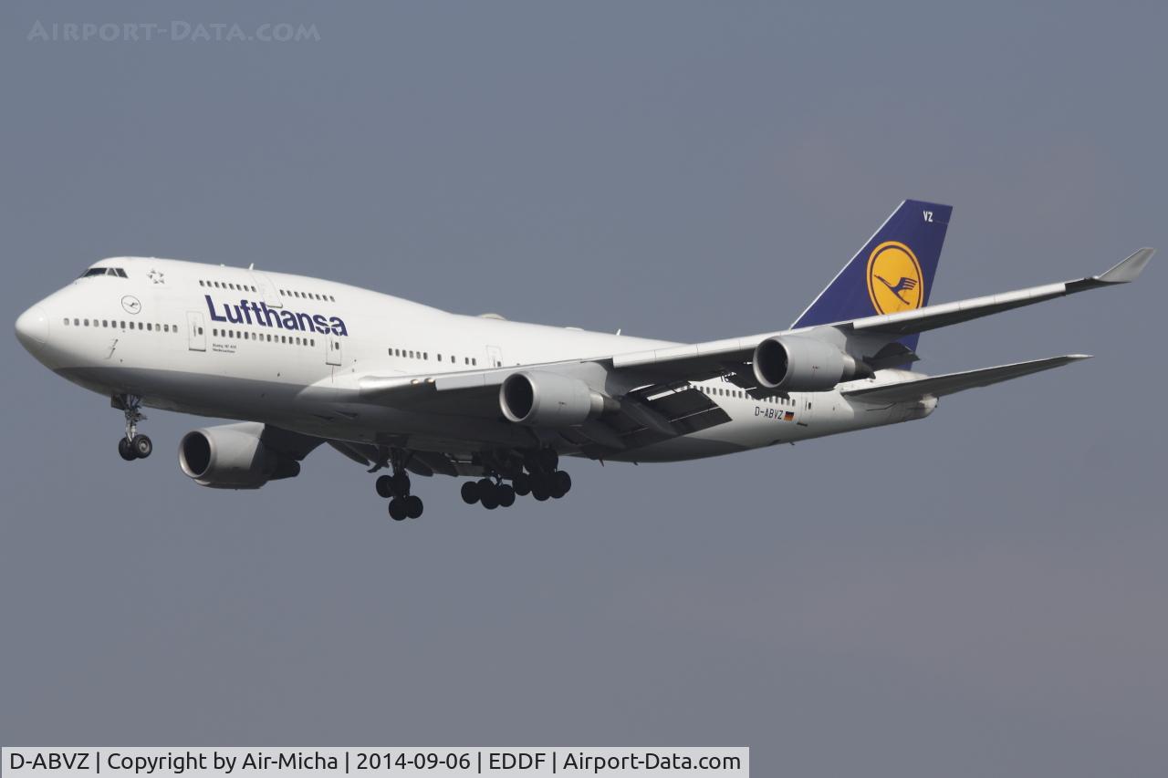 D-ABVZ, 2001 Boeing 747-430 C/N 29870, Lufthansa