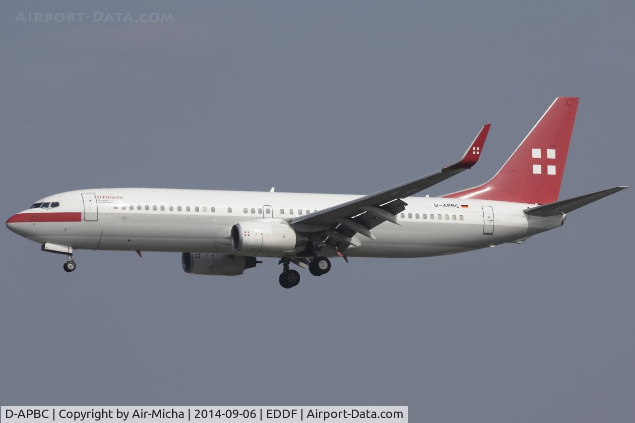 D-APBC, 2004 Boeing 737-8BK C/N 33016, Privat Air