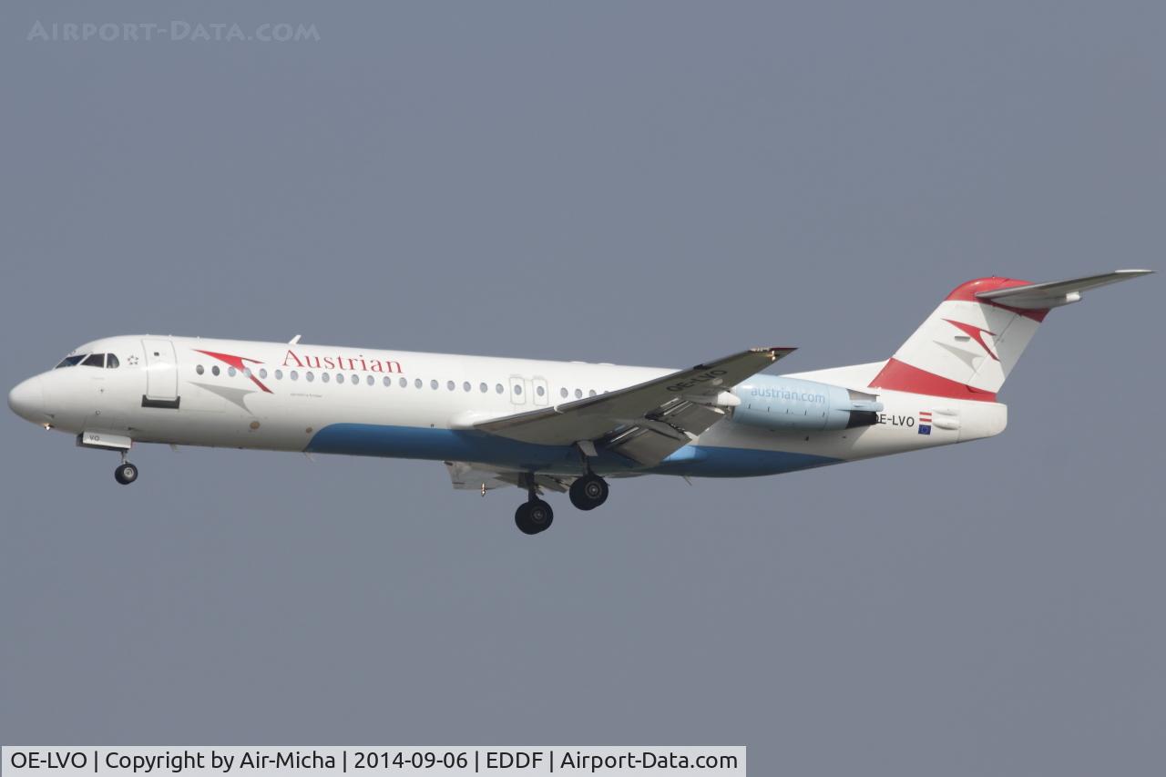 OE-LVO, 1993 Fokker 100 (F-28-0100) C/N 11460, Tyrolean Airways