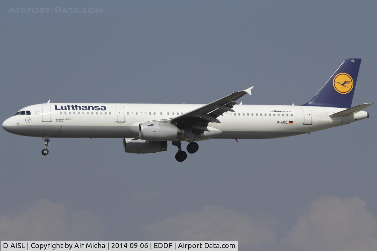D-AISL, 2008 Airbus A321-231 C/N 3434, Lufthansa