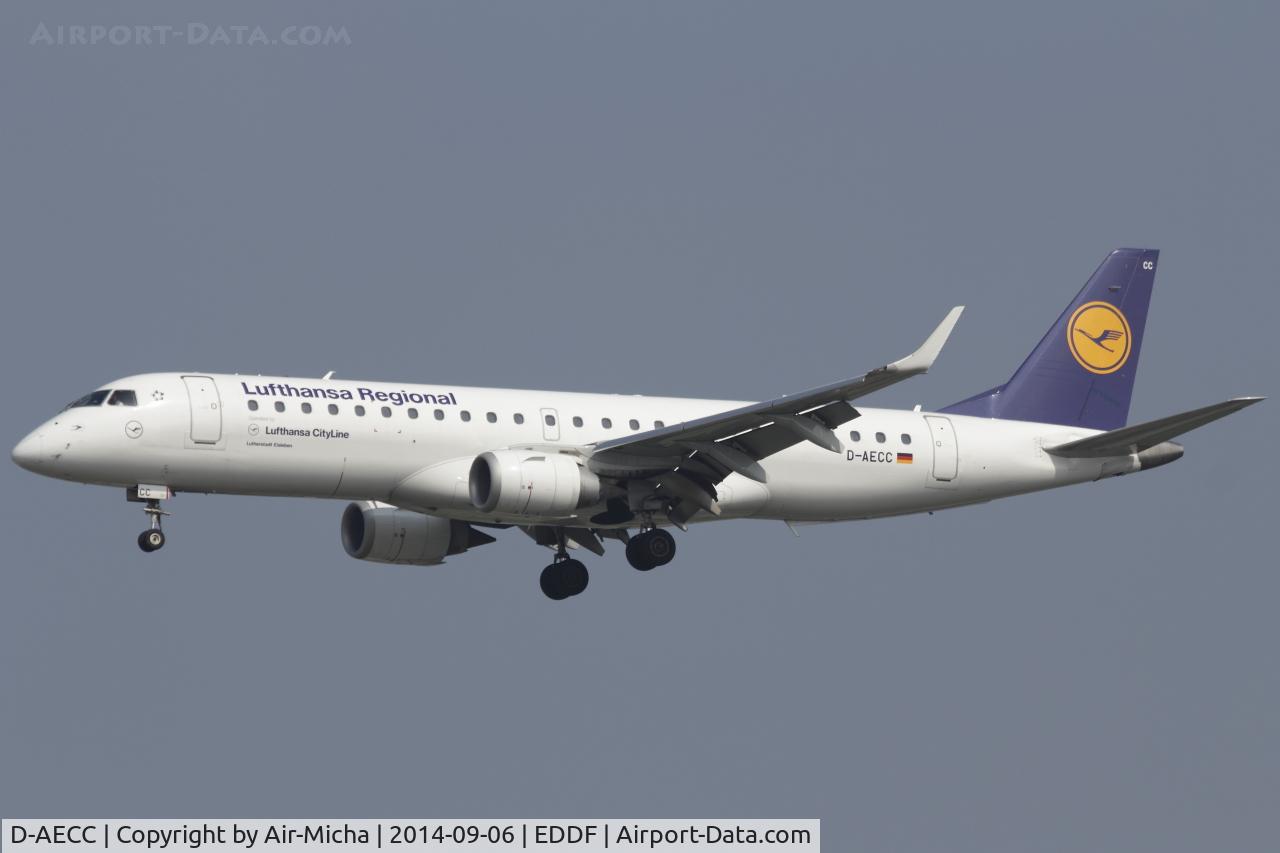 D-AECC, 2009 Embraer 190LR (ERJ-190-100LR) C/N 19000333, Lufthansa CityLine