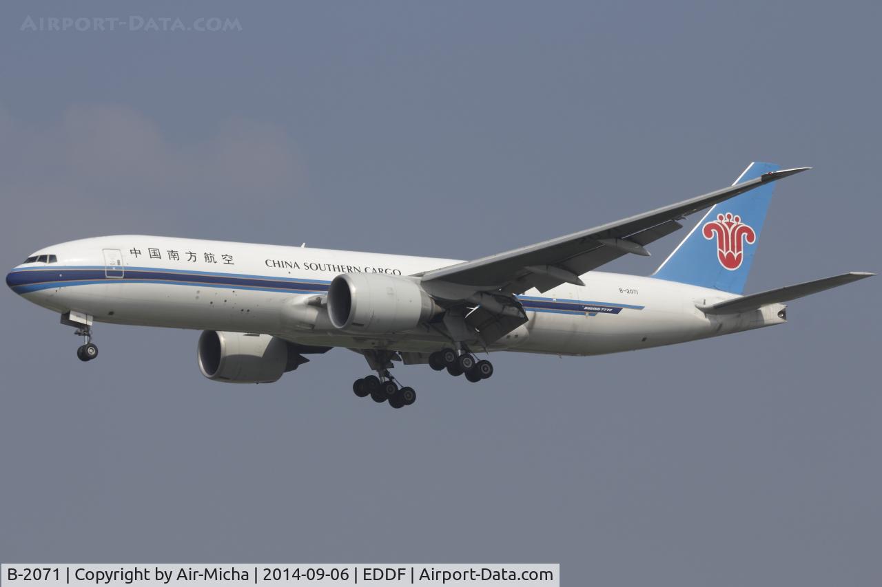 B-2071, 2009 Boeing 777-F1B C/N 37309, China Southern Airlines