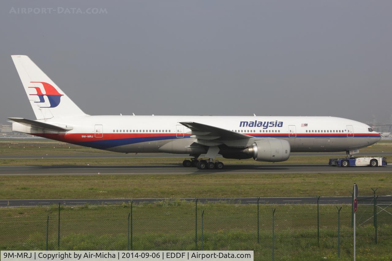9M-MRJ, 1999 Boeing 777-2H6/ER C/N 28417, Malaysia Airlines