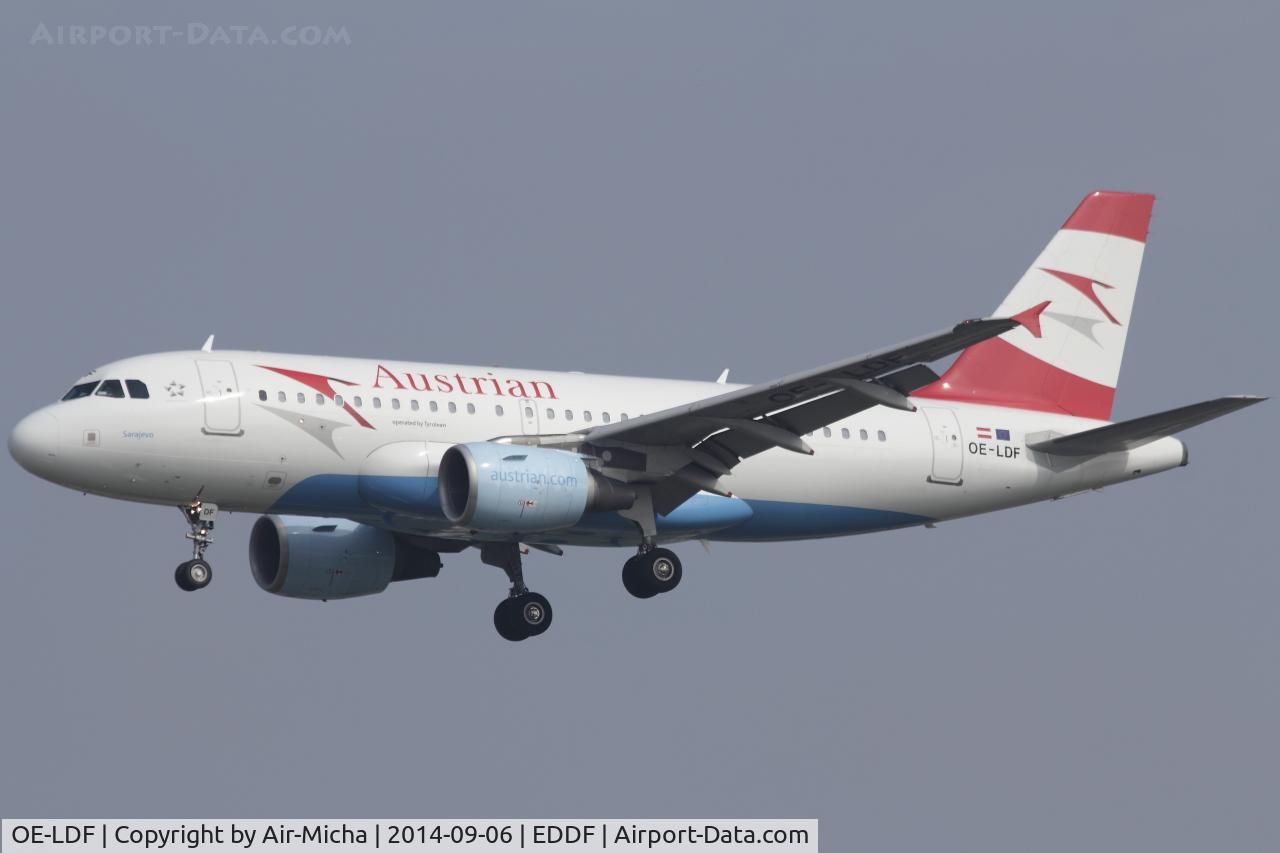 OE-LDF, 2005 Airbus A319-112 C/N 2547, Austrian Airlines