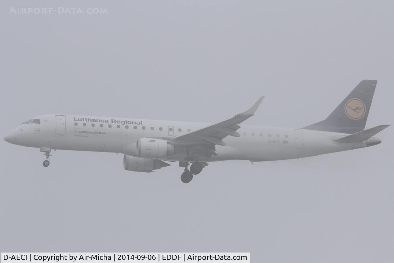 D-AECI, 2010 Embraer 190LR (ERJ-190-100LR) C/N 19000381, Lufthansa CityLine