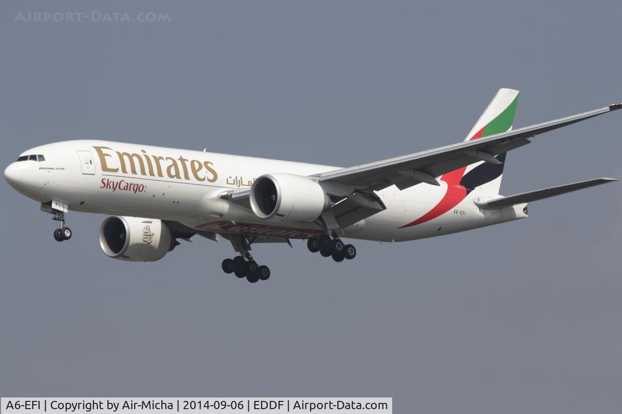 A6-EFI, 2012 Boeing 777-F1H C/N 35609, Emirates