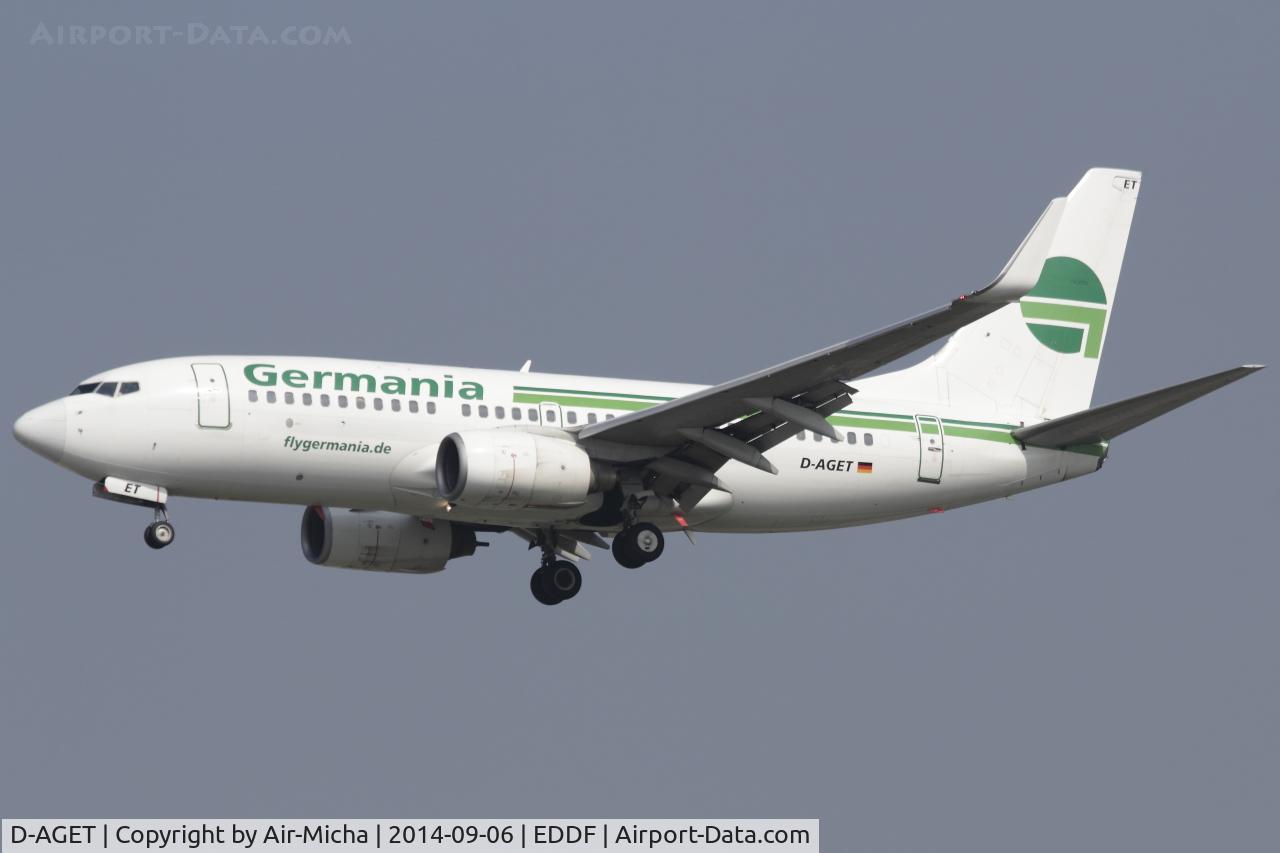 D-AGET, 1998 Boeing 737-75B C/N 28109, Germania