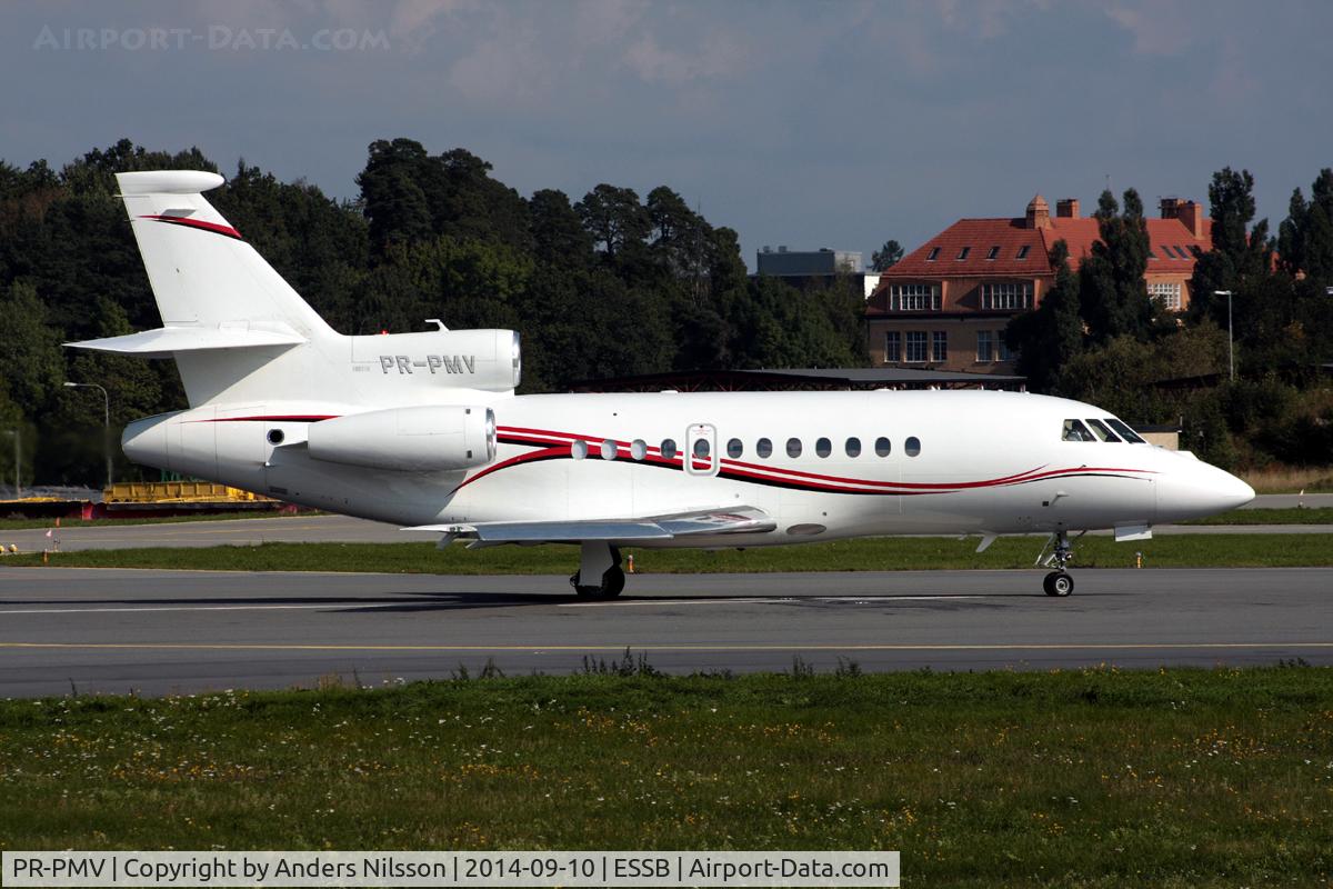 PR-PMV, 2008 Dassault Falcon 900EX C/N 207, Lining up runway 12.