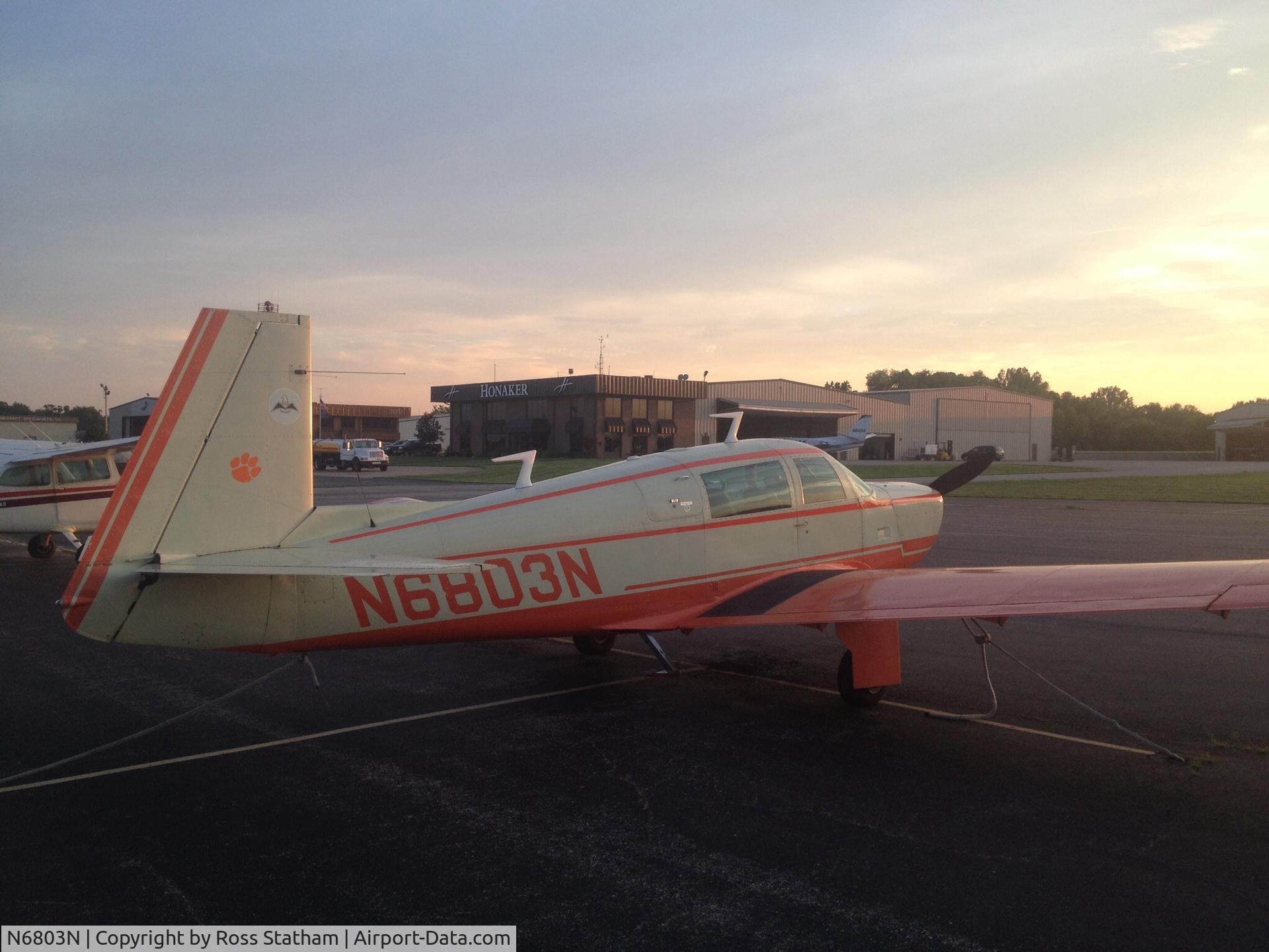 N6803N, 1968 Mooney M-20G Statesman C/N 680101, Clarksville, Indiana in September 2014.