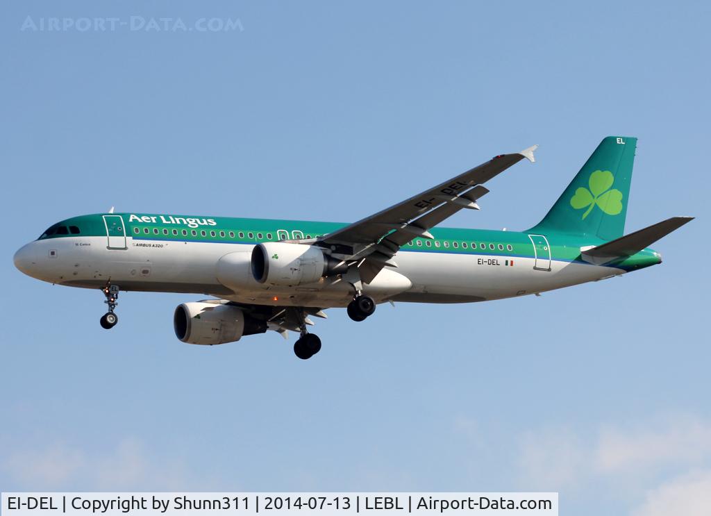 EI-DEL, 2005 Airbus A320-214 C/N 2409, Landing rwy 25R