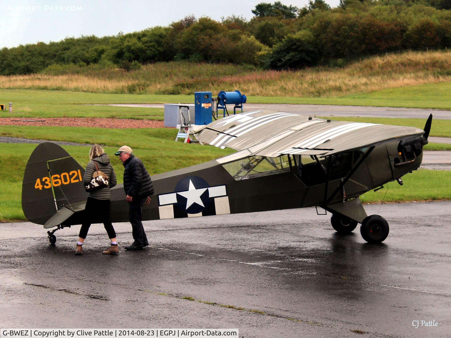 G-BWEZ, 1946 Piper J3C-65 Cub Cub C/N 6021, Being prepared for flight