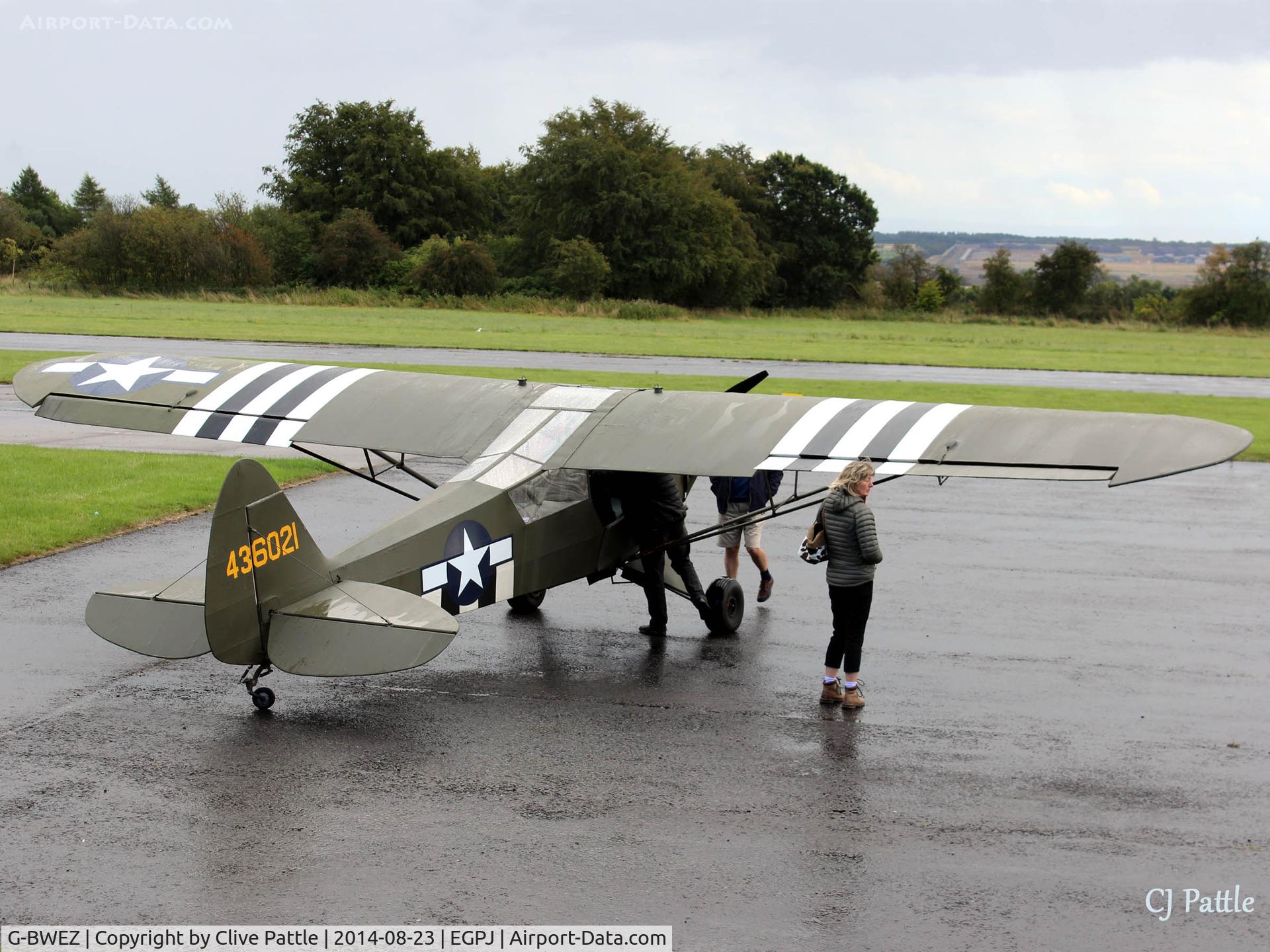 G-BWEZ, 1946 Piper J3C-65 Cub Cub C/N 6021, Fife action