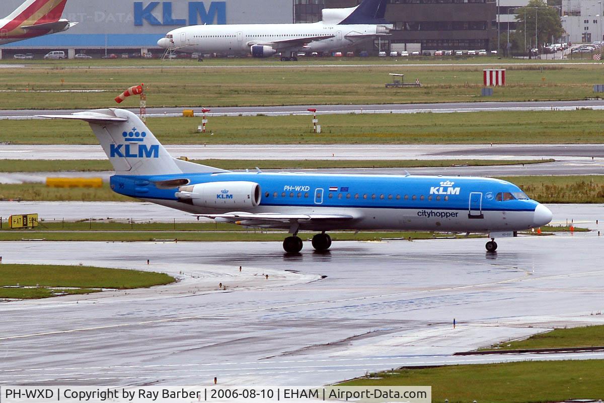 PH-WXD, 1995 Fokker 70 (F-28-0070) C/N 11563, Fokker F-70 [11563] (KLM cityhopper) Amsterdam-Schiphol~PH 10/08/2006