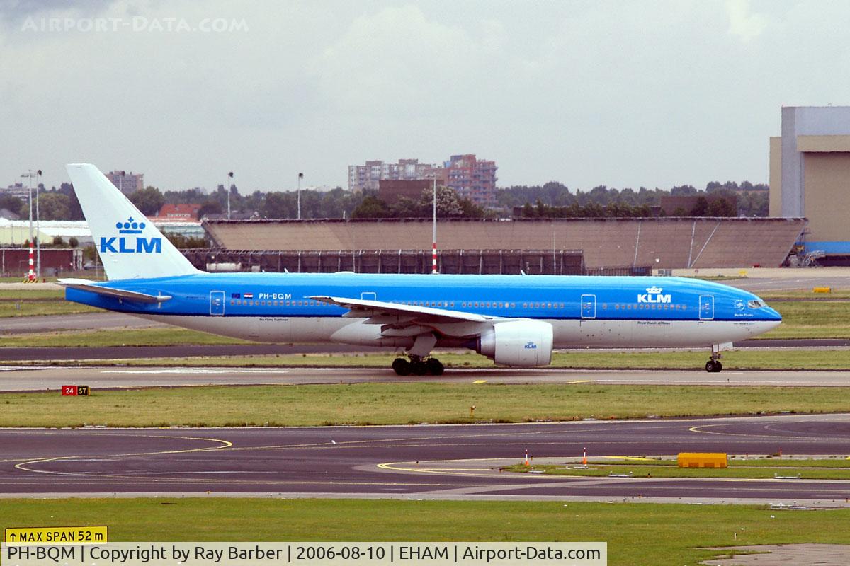 PH-BQM, 2006 Boeing 777-206/ER C/N 34712, Boeing 777-206ER [34712] (KLM Royal Dutch Airlines) Amsterdam-Schiphol~PH 10/08/2006
