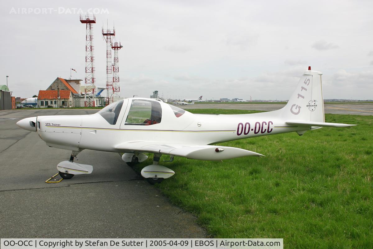 OO-OCC, 1988 Grob G-115A C/N 8040, Parked at the hangar.