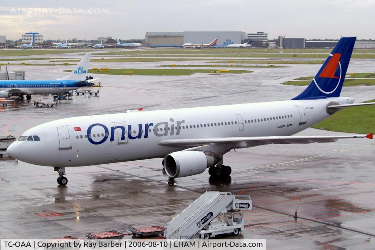 TC-OAA, 1994 Airbus A300B4-605R C/N 744, Airbus A300B4-605R [744] (Onur Air) Amsterdam-Schiphol~PH 10/08/2006