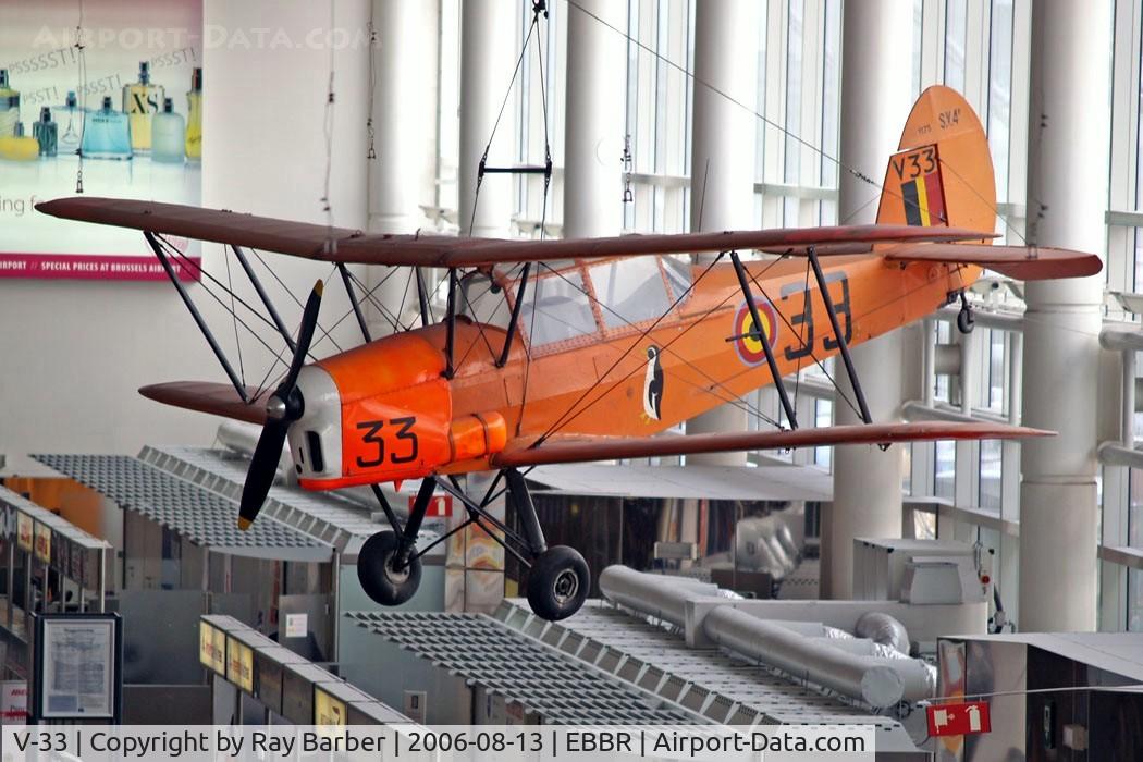 V-33, Stampe-Vertongen SV-4B C/N 1175, Stampe et Vertongen Stampe SV.4B [1175] (Belgian Air Force) Brussels~OO 13/08/2006