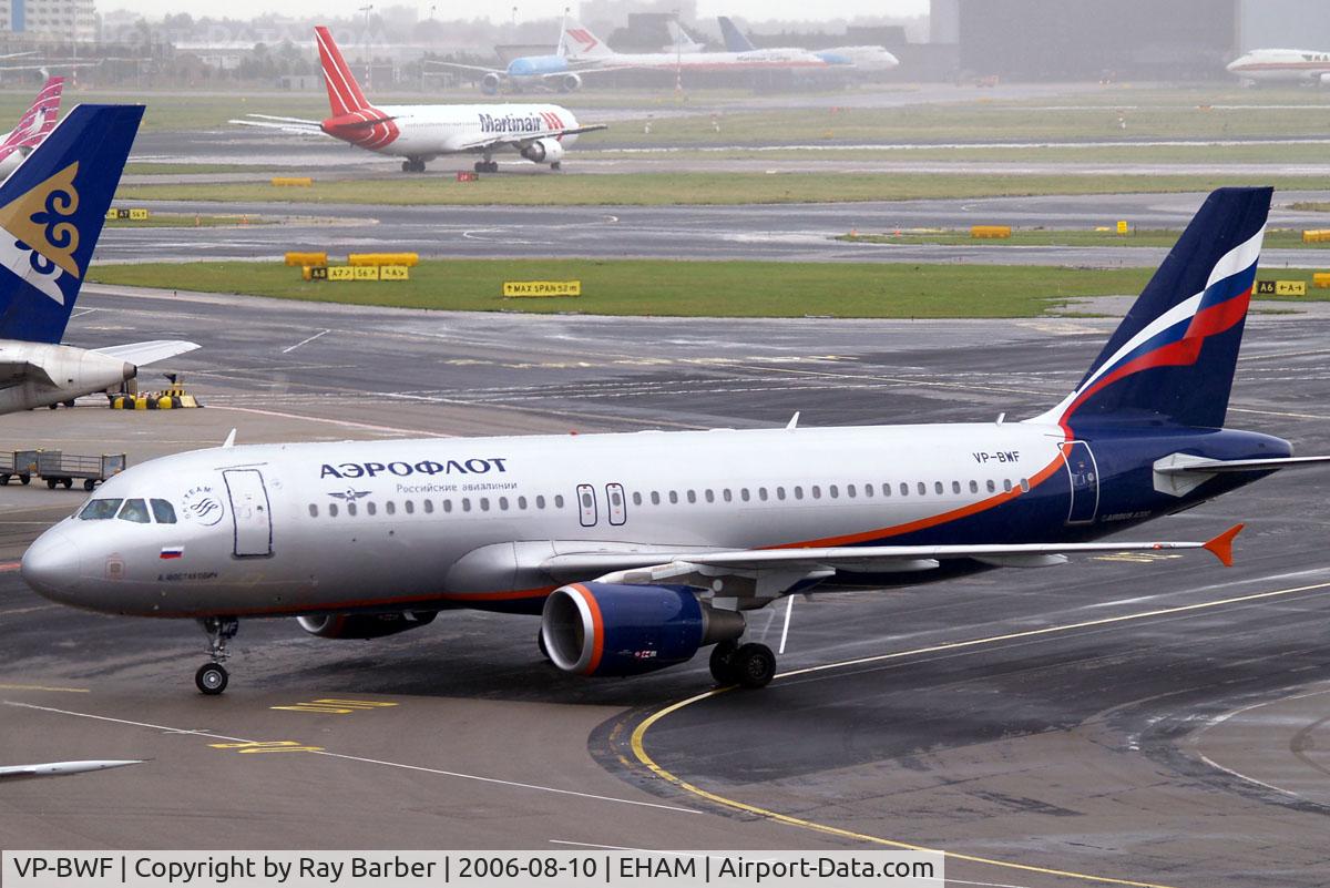 VP-BWF, 2003 Airbus A320-214 C/N 2144, Airbus A320-214 [2144] (Aeroflot Russian Airlines) Amsterdam-Schiphol~PH 10/08/2006