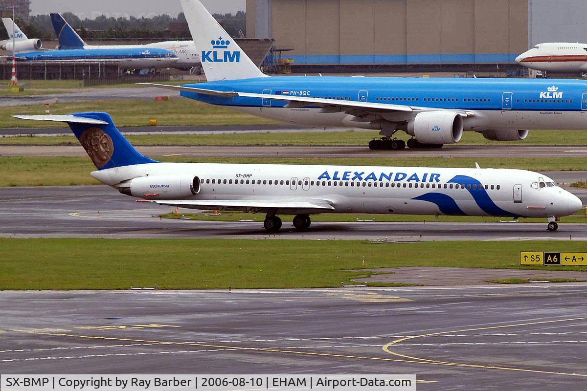 SX-BMP, 1985 McDonnell Douglas MD-82 (DC-9-82) C/N 49279, McDonnell-Douglas DC-9-82 [49279] (Alexandair) Amsterdam-Schiphol~PH 10/08/2006