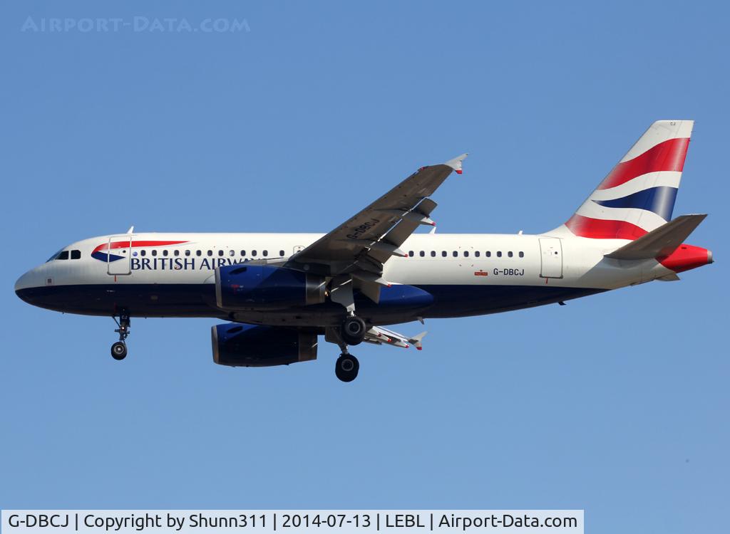 G-DBCJ, 2006 Airbus A319-131 C/N 2981, Landing rwy 25R