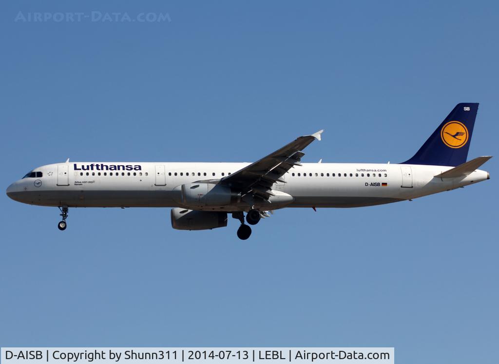 D-AISB, 1999 Airbus A321-231 C/N 1080, Landing rwy 25R