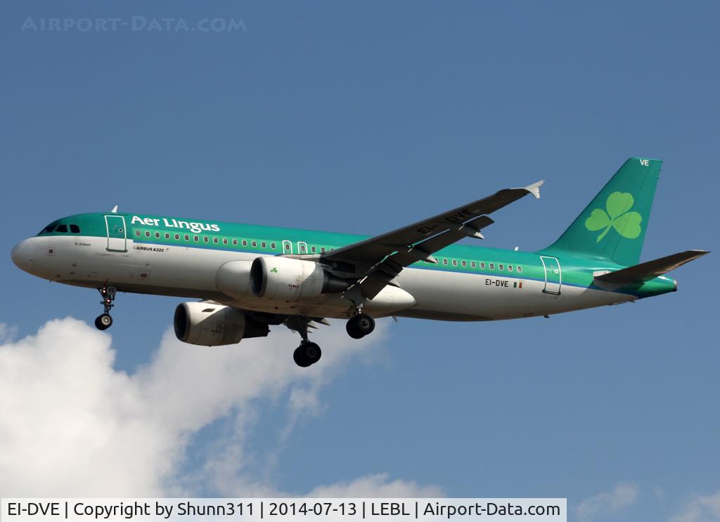 EI-DVE, 2007 Airbus A320-214 C/N 3219, Landing rwy 25R