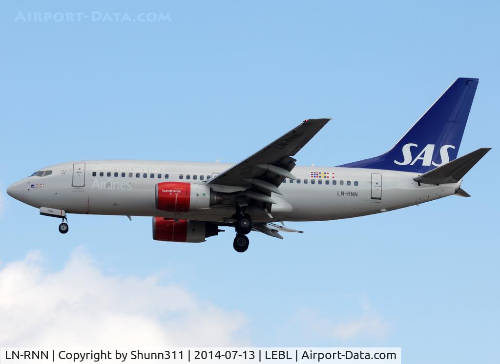 LN-RNN, 2000 Boeing 737-783 C/N 28315, Landing rwy 25R