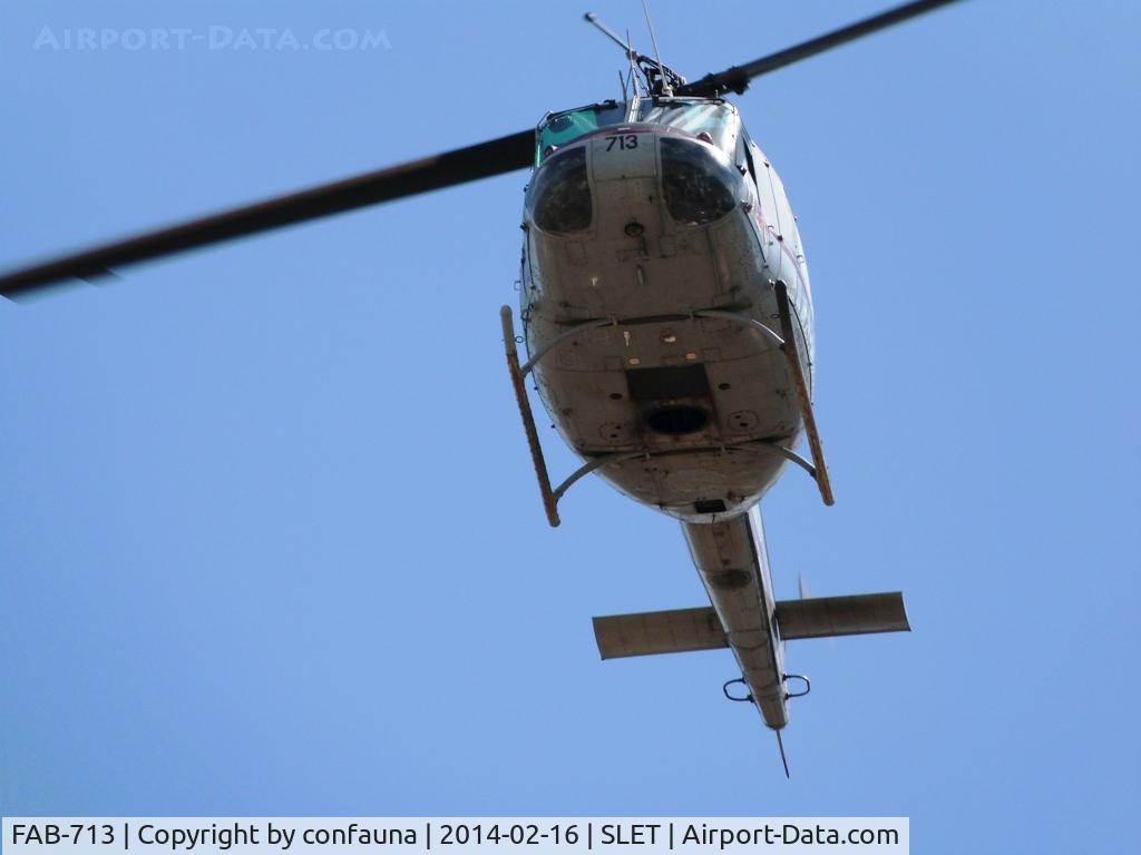 FAB-713, 1967 Bell UH-1H Iroquois C/N 9390, Over Santa Cruz city