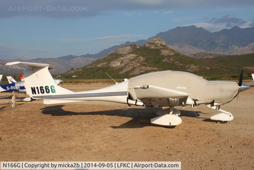 N166G, 2004 Diamond DA-40 Diamond Star C/N 40.369, Parked