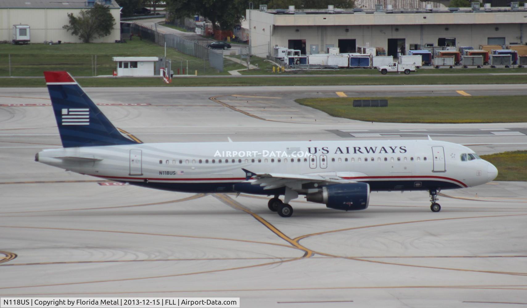N118US, 2000 Airbus A320-214 C/N 1264, US Airways A320