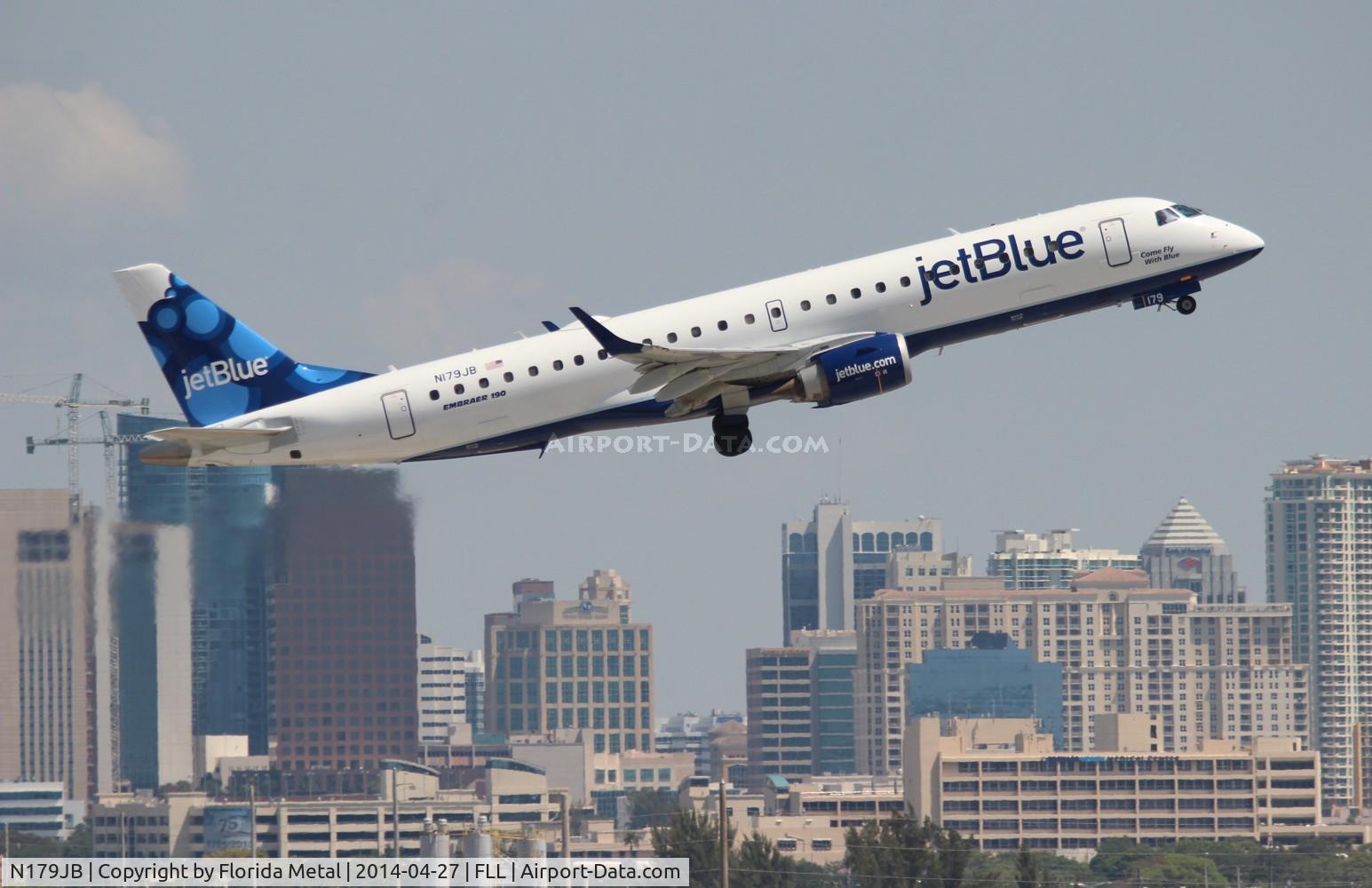 N179JB, 2005 Embraer 190AR (ERJ-190-100IGW) C/N 19000006, Jet Blue E190