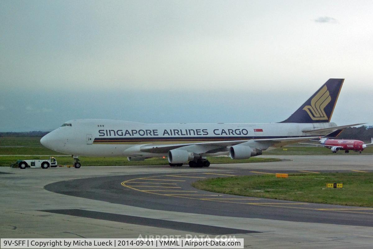 9V-SFF, 1997 Boeing 747-412F/SCD C/N 28026, At Tullamarine