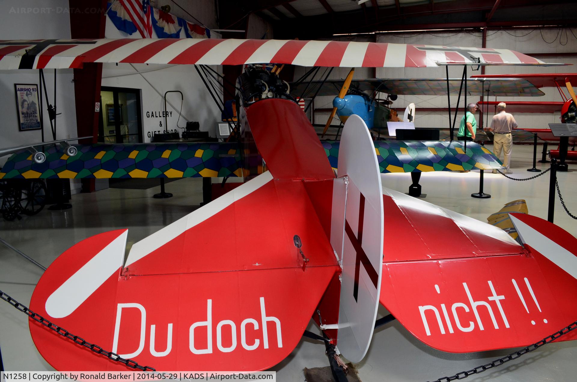 N1258, 1990 Fokker D-VII Replica C/N 1 (N1258), Cavanaugh Flight Museum, Addison, TX