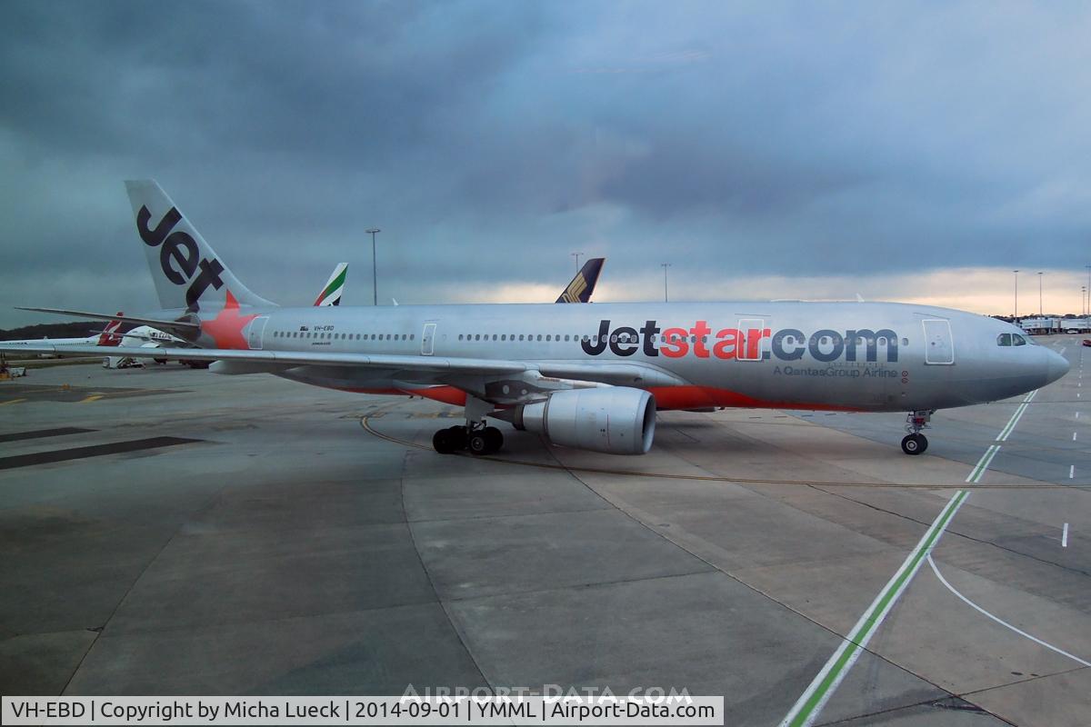 VH-EBD, 2003 Airbus A330-201 C/N 513, Former QF bird, now with subsidiary JQ