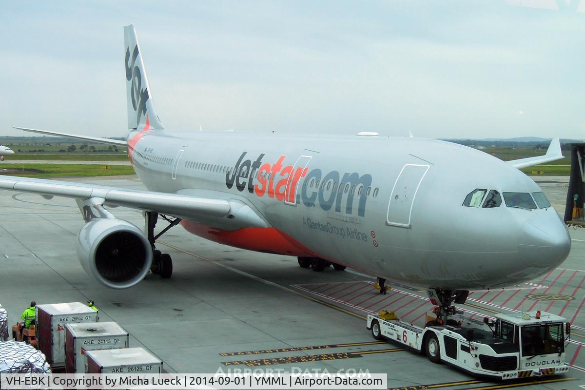 VH-EBK, 2008 Airbus A330-202 C/N 945, Former QF bird, now with subsidiary JQ